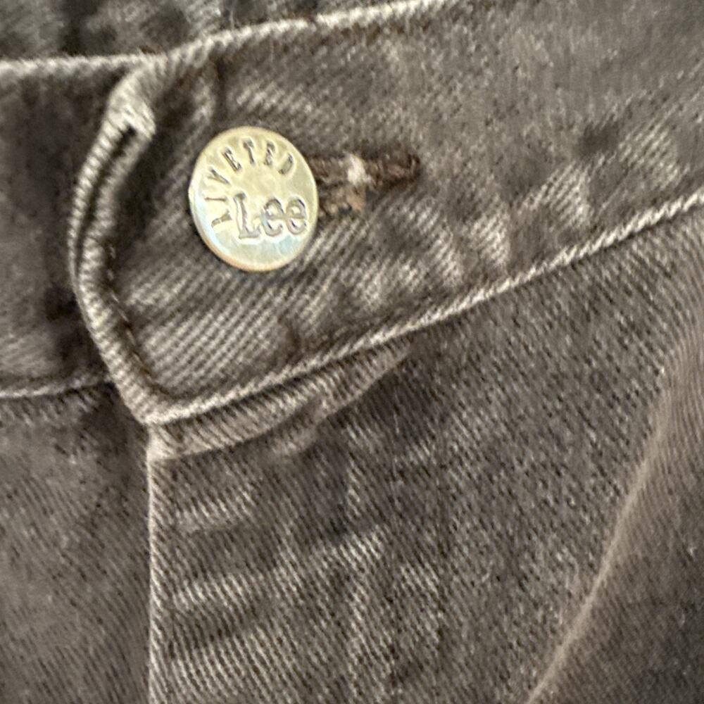 Vintage black denim Riveted by Lee jeans, Size 20 - Picture 3 of 7